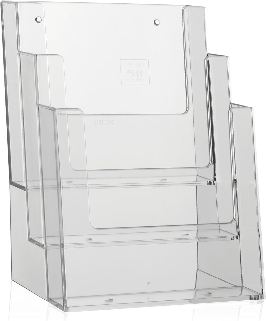 2 3C160 Stück taymar Prospektständer, 3 Fächer, für Prospekte, Broschüren in A5 3 Fächer 2er Pack Si