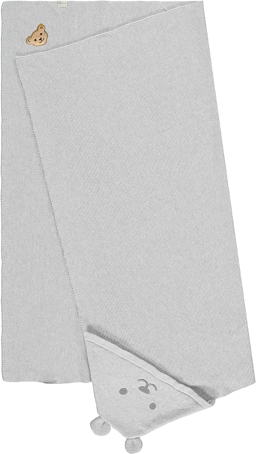 Steiff Unisex Baby Decke GOTS, Nimbus Cloud, One Size