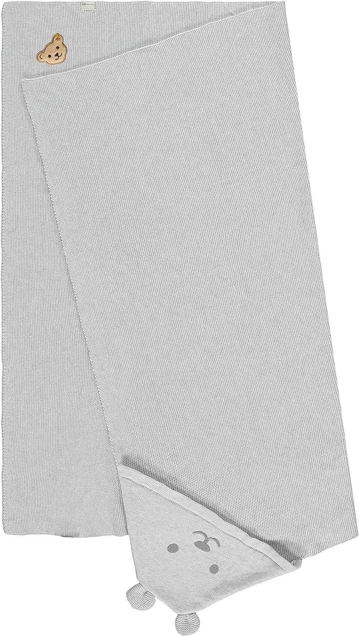 Steiff Unisex Baby Decke GOTS, Nimbus Cloud, One Size