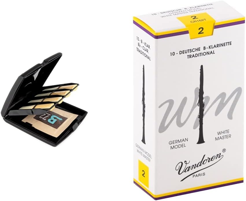 Rico RVCASE04 Vitalizer Blattetui Universal für Klarinetten und Saxophonblätter & Vandoren Blätter B