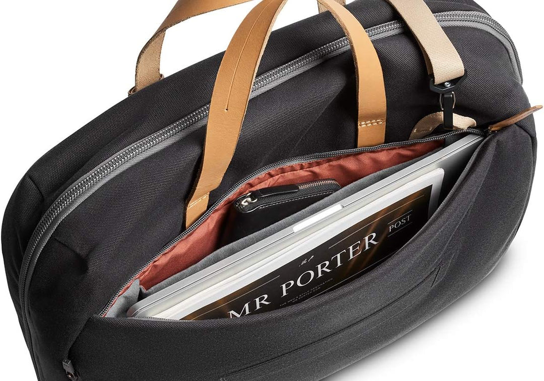 Bellroy Flight Bag (16” Laptop, Clamshell-Design, versteckbare Rucksackgurte, durchdachte Innenfäche