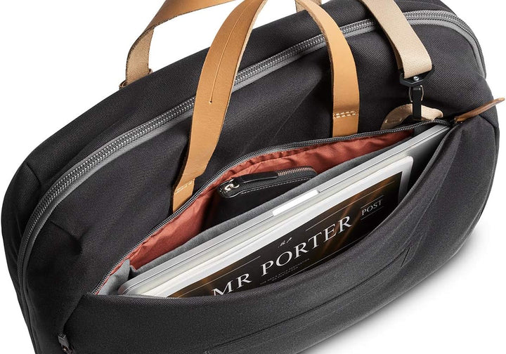 Bellroy Flight Bag (16” Laptop, Clamshell-Design, versteckbare Rucksackgurte, durchdachte Innenfäche