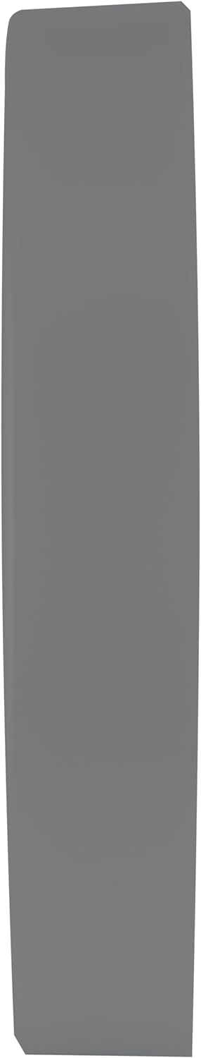 Eurotime Quarzwanduhr, 30 cm, Kunststoffgehäuse Granit Grau, Echtglasabdeckung, klares 12-Zahlen Zif