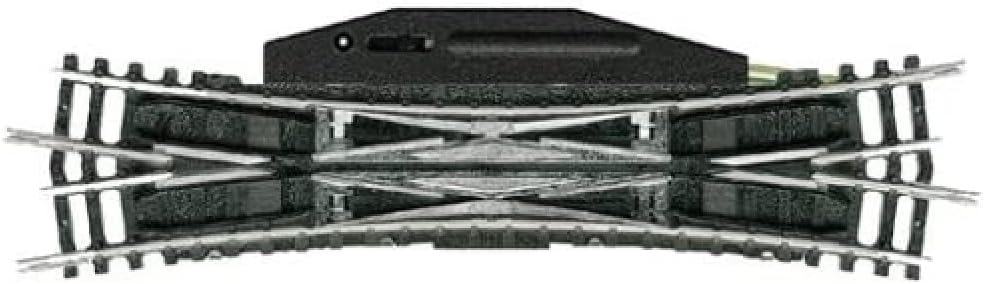 Minitrix 14960 - Doppelkreuzungsweiche – Radius R4 15° Länge 129,8 mm - Detailgetreue Modelleisenbah