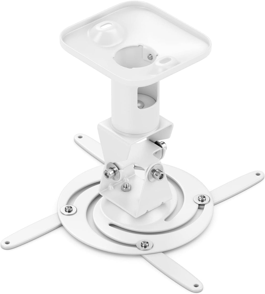 deleyCON Universal Beamer Projektor Deckenhalterung +-25° Neigbar - 360° Schwenkbar - bis 15Kg - Dec