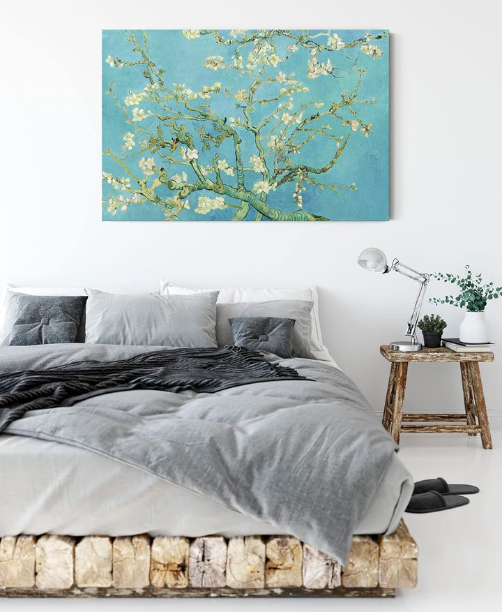 Generisch Vincent Van Gogh - Mandelbaumzweige als Leinwandbild / Grösse: 120x80 cm / Wandbild / Kuns