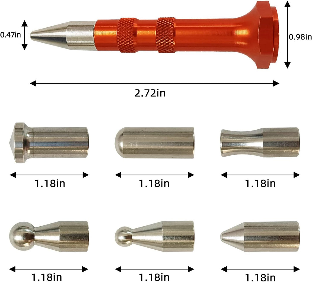 CYGOODS Karosserie-Hakenstangen Kotflügeltür Dings Dent Auto Paintless Hagelentfernungs-Reparaturwer
