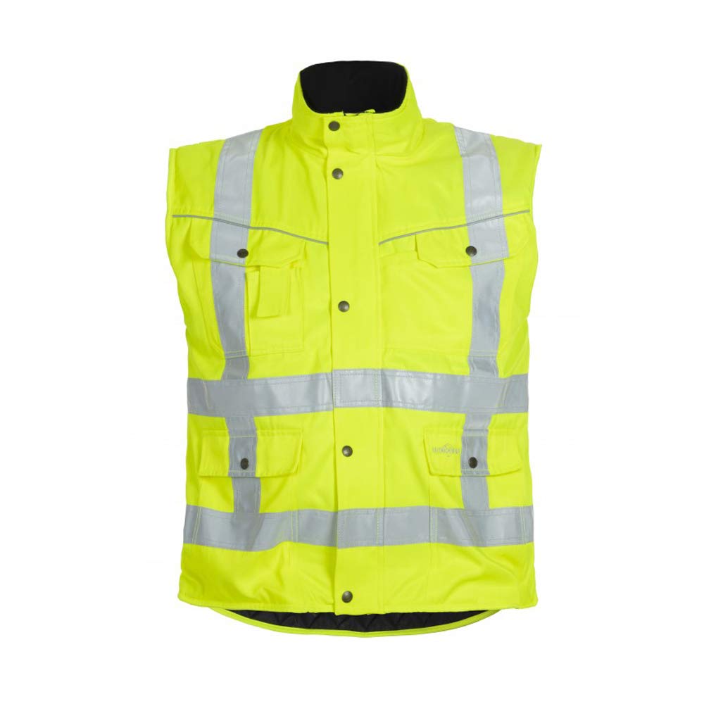 Hydrowear 049464FY-XXXL AKEN Beaverline Bodywarmer, Yellow, Grösse XXXL 3XL Neongelb, 3XL Neongelb