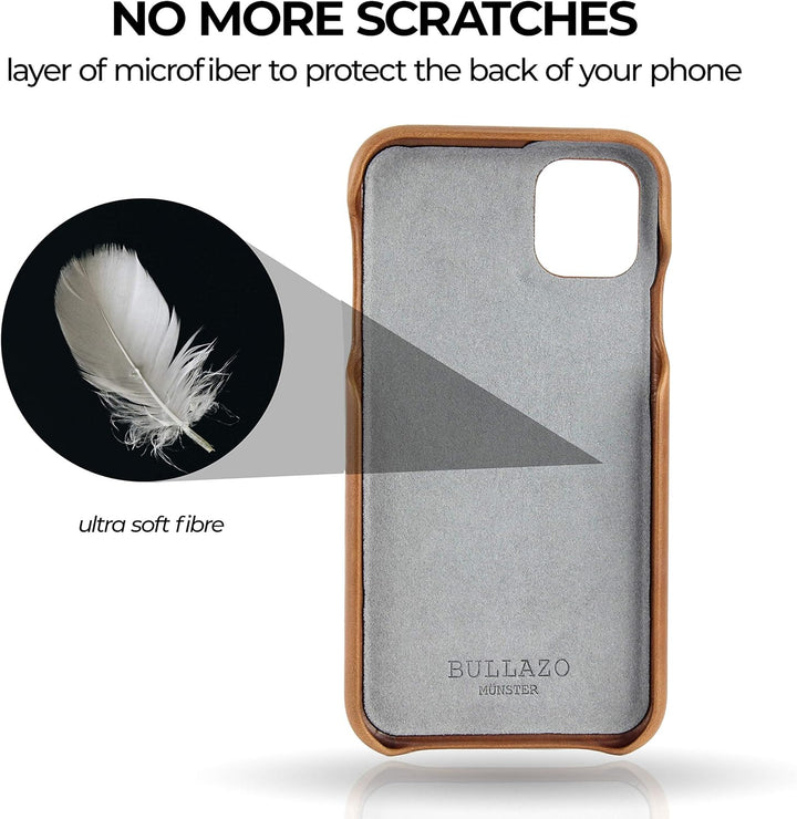 BULLAZO Menor Urban – kompatibel mit iPhone 11 / XI Case Schutzhülle Handy Hülle Kartenfach aus Lede