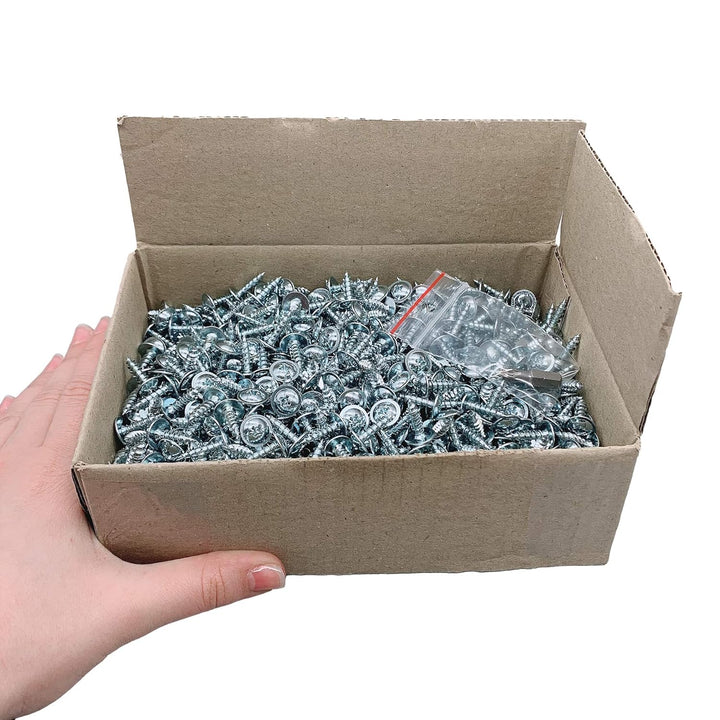 (800 Stück) Verzinkter Stahl 5,0 x 16 mm Holzschrauben Metallschrauben Modifizierter Halsspannkopf S