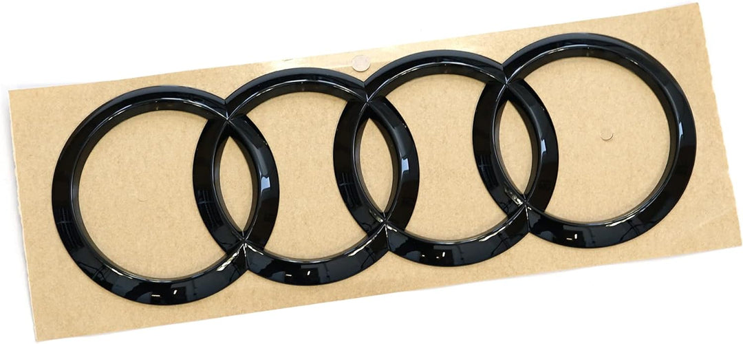 Audi 4J3071802 Ringe Black Edition Emblem Blackline Logo, schwarz
