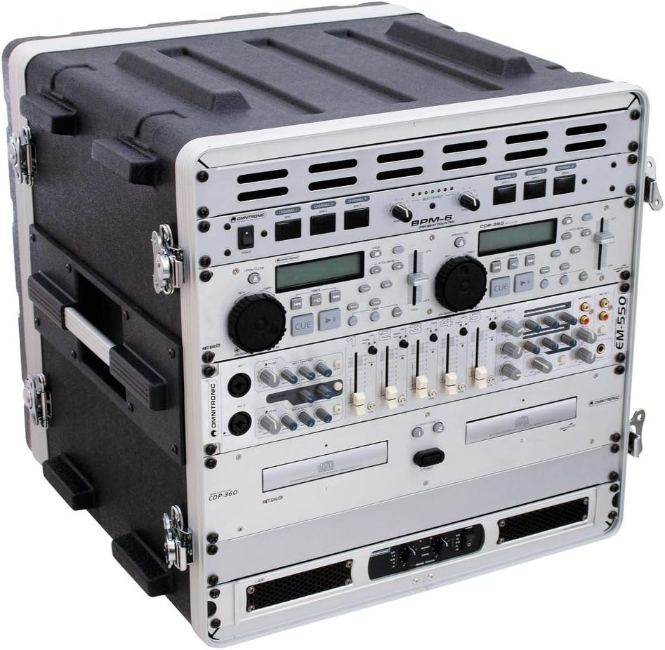 Roadinger 30106036 KR-19 DD Kunststoff-Rack (10HE) schwarz