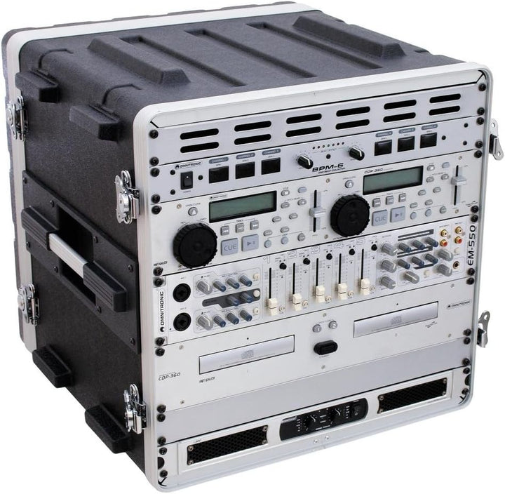 Roadinger 30106036 KR-19 DD Kunststoff-Rack (10HE) schwarz