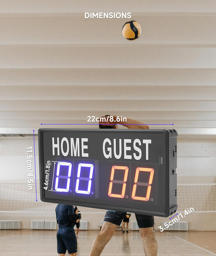 Gugxiom Digitale Punktzahl, Fernbedienungsmarker, hält die Ergebnisse von 1 bis 99, 5 einstellbare H