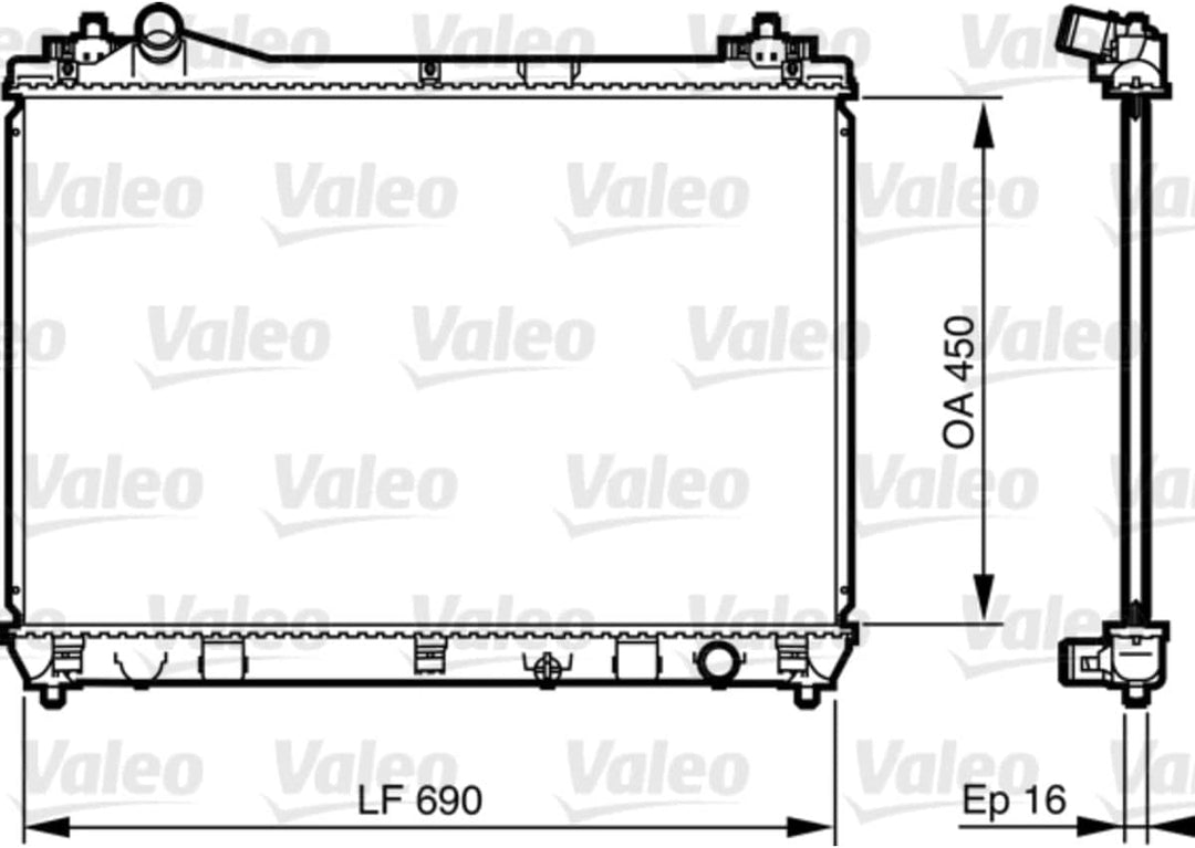 Valeo 735433 Kühler, Motorkühlung