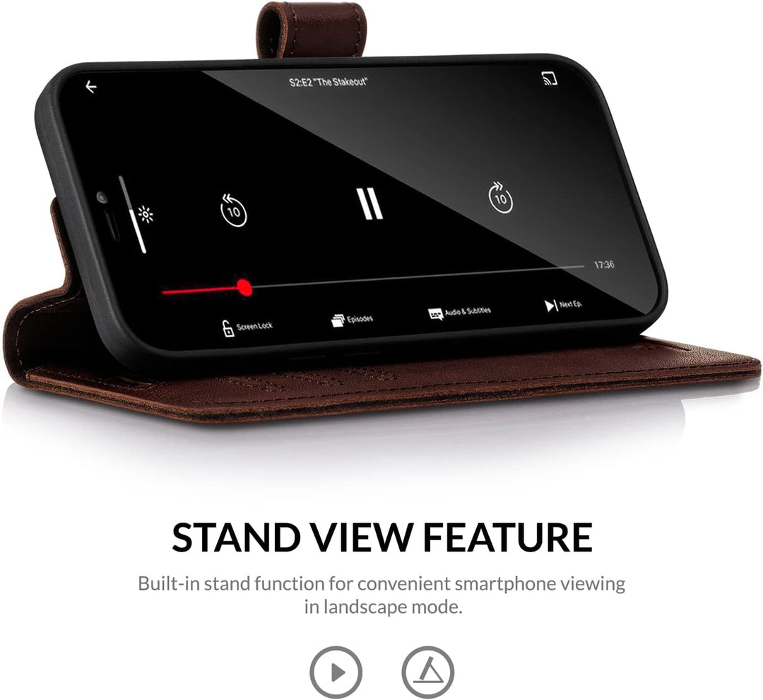 SURAZO Prestige Handyhülle für Samsung Galaxy S22+ Plus 5G – Premium Echtleder Hülle Schutzhülle mit