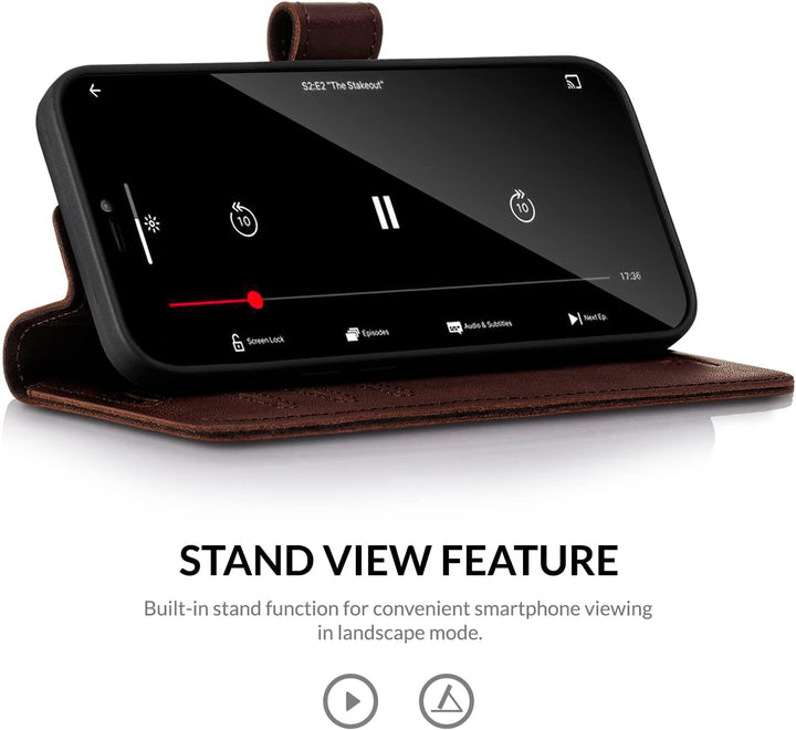 SURAZO Prestige Handyhülle für Samsung Galaxy S22+ Plus 5G – Premium Echtleder Hülle Schutzhülle mit