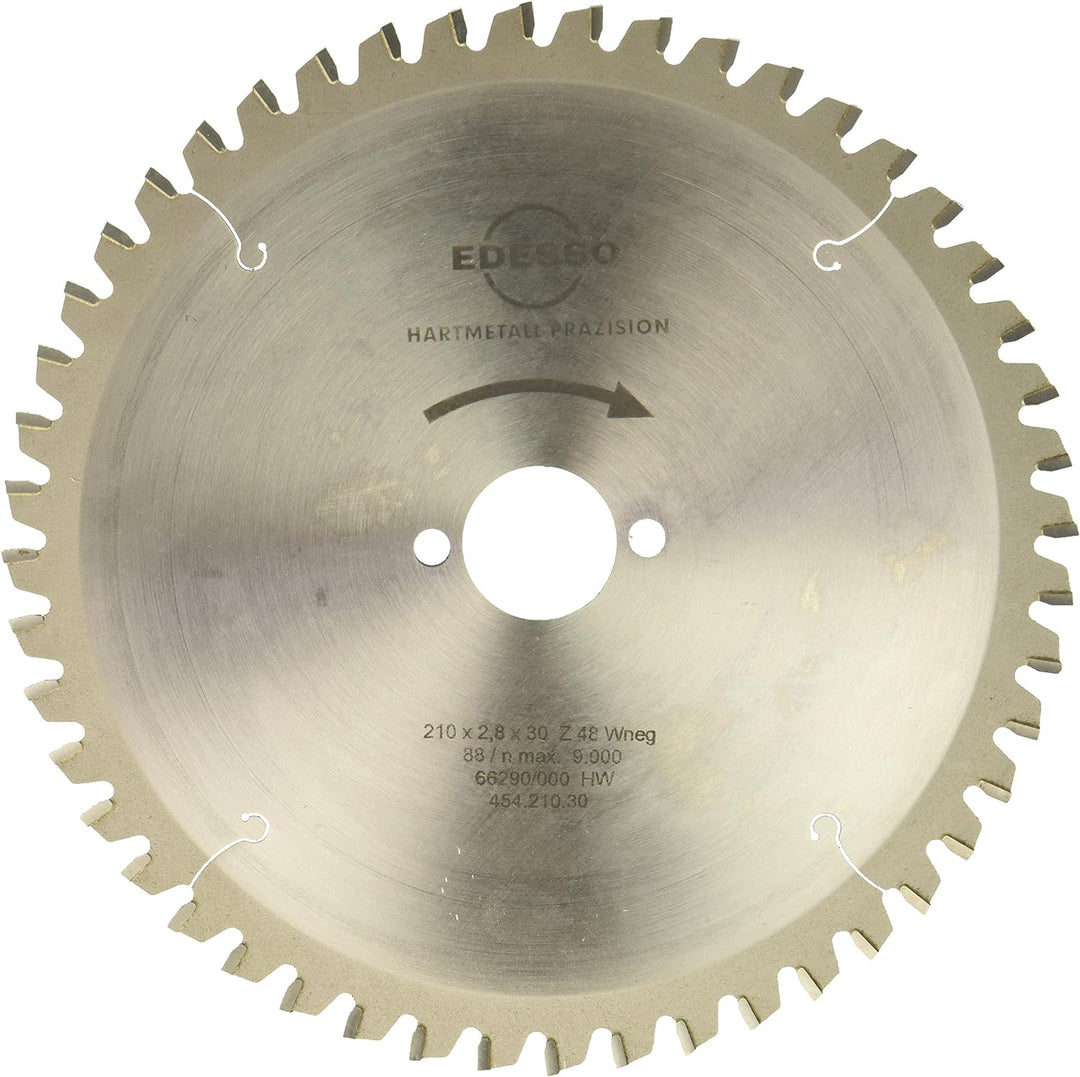 Edessö 45421030 HM-Kreissägeblatt Präzision-Spezial 2/7/42 HW, Z=48 W neg, 210 x 2,8/1,8 x 30 mm, Si