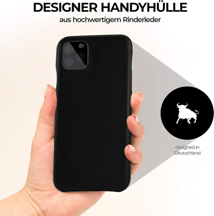 BULLAZO Menor Classic – kompatibel mit iPhone 11 Pro 5,8" Case Handy Schutzhülle aus hochwertigem Le