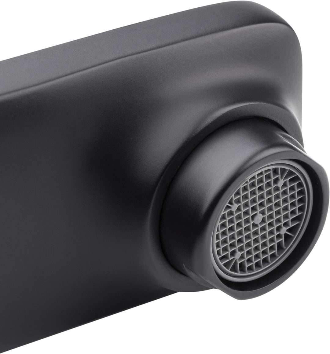 Cornat Waschtisch-Einhebelarmatur "Noir" - Black Edition - Matt schwarzer Messingkörper - Mühelose S