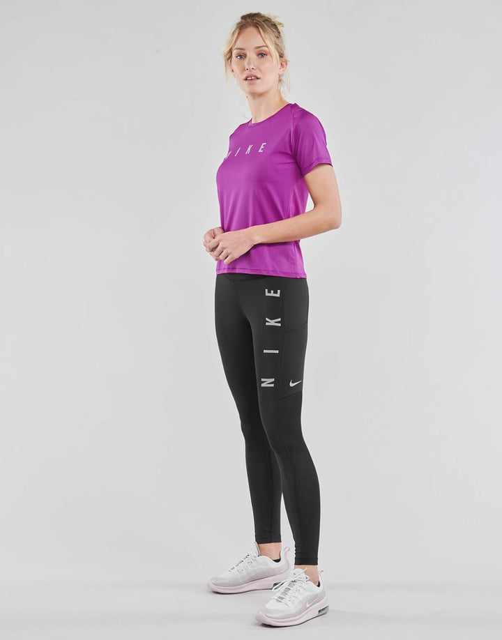 Nike Run Dvn Miler Top Ss T-Shirts & Poloshirts Damen Violett/Silbern - XL - T-Shirts Shirt