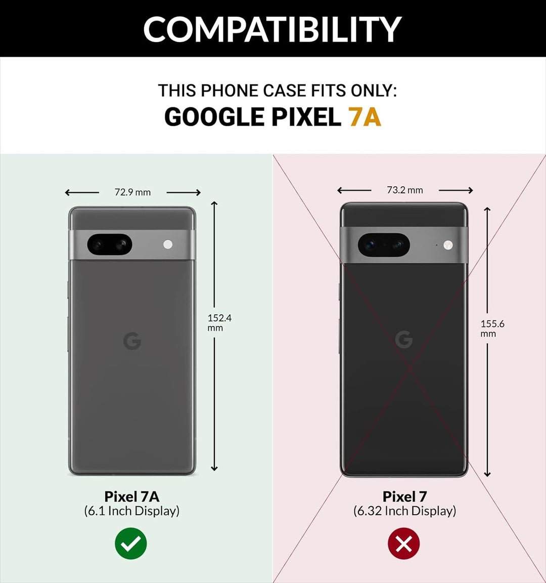 SURAZO Premium Handyhülle für Google Pixel 7A 5G Hülle Leder – Klappbare Echtleder Schutzhülle [mit