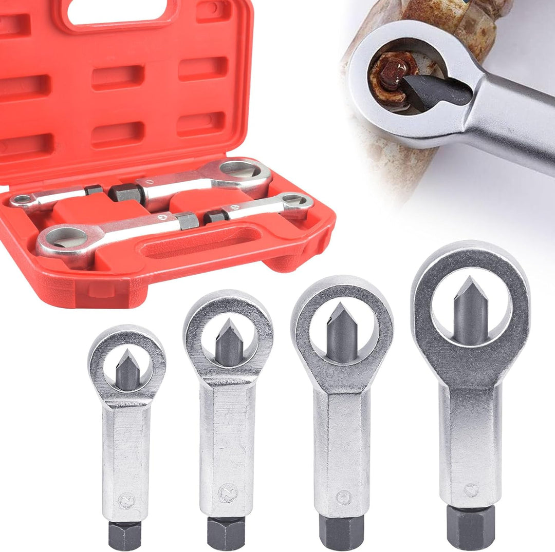 BIGP 4-tlg Mutternsprenger-Satz, 9-12 mm / 12-16 mm / 16-22 mm / 22-27 mm Nuss Splitter Mutter Entfe