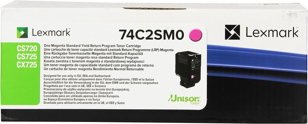 Lexmark Rückgabe Toner CS720 CS725 CX725 74C2SM0 Original Magenta 7000 Seiten
