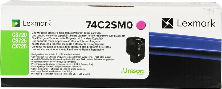 Lexmark Rückgabe Toner CS720 CS725 CX725 74C2SM0 Original Magenta 7000 Seiten