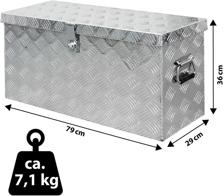 Truckbox Werkzeugbox Werkzeugkiste Anhängerbox Alubox D080 Alumium Deichselbox Trucky