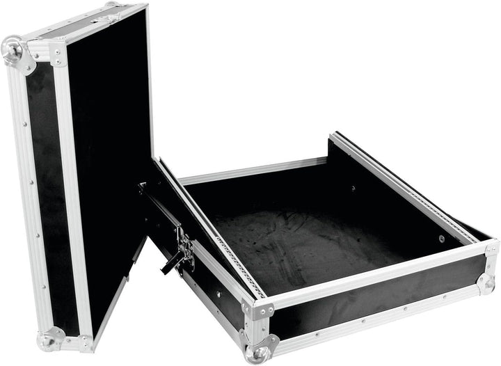 ROADINGER Mixer-Case Profi MCB-19, schräg, sw, 12HE | Flightcase für 483-mm-Geräte (19")