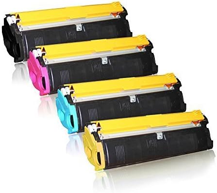 4er Set Toner Epson C900 / C1900 C K M Y • Kompatibel Tonerkartusche für Epson C900 C1900 C M K Y •