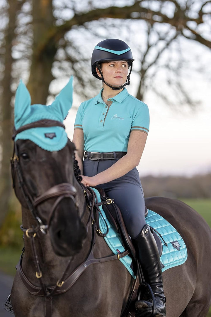 LeMieux Fliegenhaube Loire Satin in Azure, Grösse:XL, LeMieux:Azure Azure XL, Azure XL