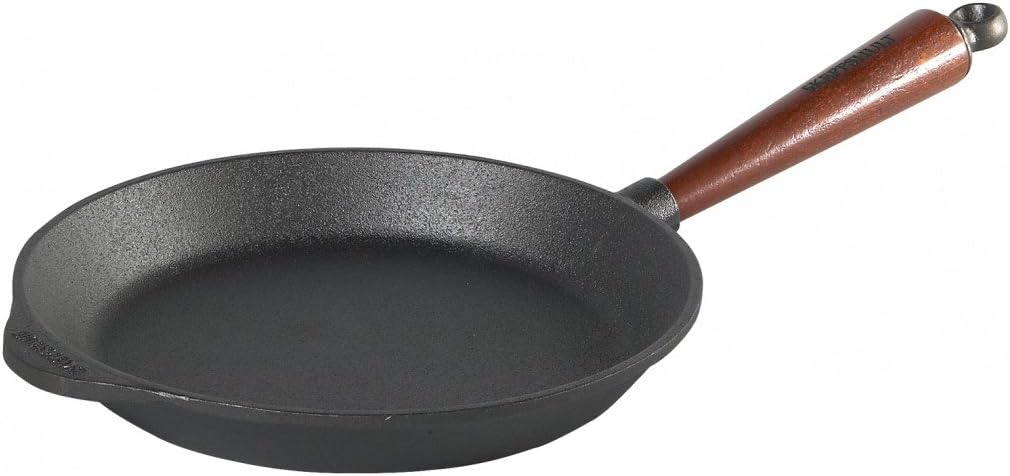SKEPPSHULT Bratpfanne 24 cm Gusseisen mit Holzgriff - 0240T