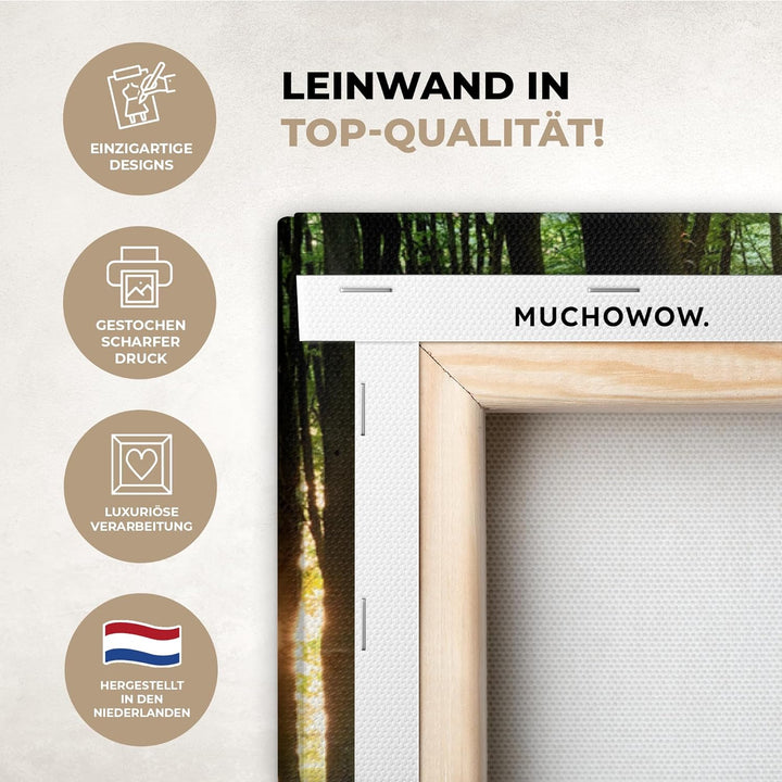 MuchoWow© Leinwand Gross 120x80 cm XXL Deko Schlafzimmer Aesthetic Leinwandbilder Wohnzimmer Gemälde