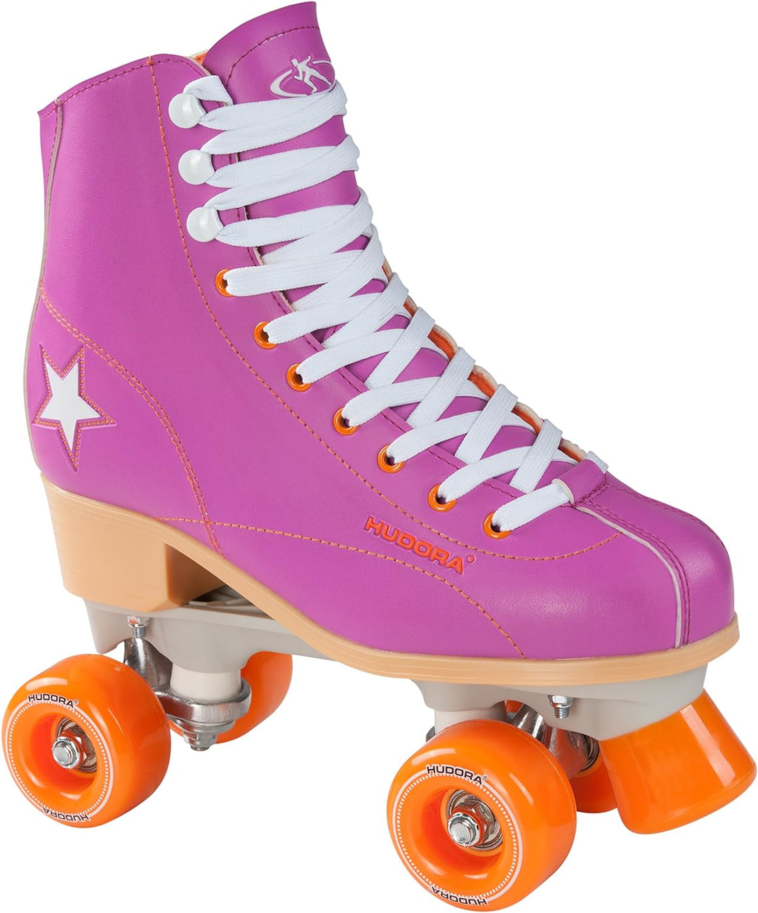 HUDORA Disco Rollerskates Rollschuh Lila/Orange 35 Rollschuh, Lila/Orange 35 Rollschuh