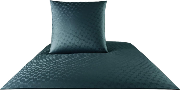 JOOP! Bettwäsche Cornflower quarz 4020-29 135x200 cm + 80x80 cm - 100% Baumwolle Jacquard mit Cornfl