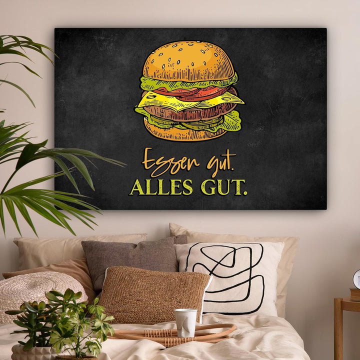 MuchoWow© Wandbilder Gross 120x80 cm XXL Schlafzimmer Home Deko Wohnung Bild Wohnzimmer Fotoleinwand