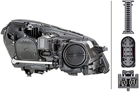 HELLA 1EX 011 066-611 Halogen/LED-Hauptscheinwerfer - links - für u.a. Mercedes-Benz E-Class (W212)