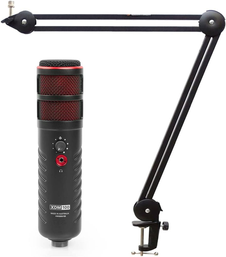 Rode X XDM-100 USB-Sprechermikrofon + keepdrum MS138 Gelenkarm-Stativ