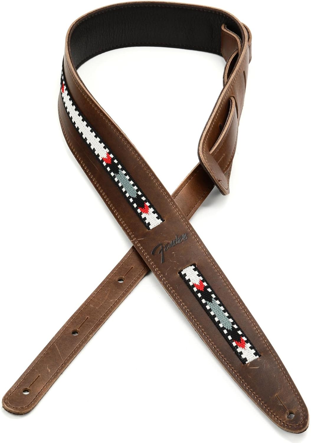 Fender Paramount Acoustic Leather Strap - Brown Braun, Braun