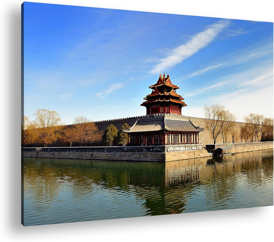 deyoli Nationales Palastmuseum in Taipeh im Format: 80x60 als Leinwandbild, Motiv fertig gerahmt auf