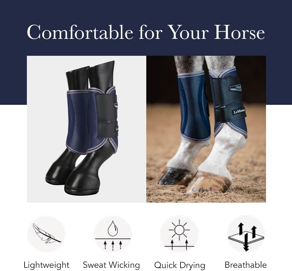LeMieux Ultramesh Gamaschen Snug Boots in Navy, Grösse:M, LeMieux:Navy Medium, Medium