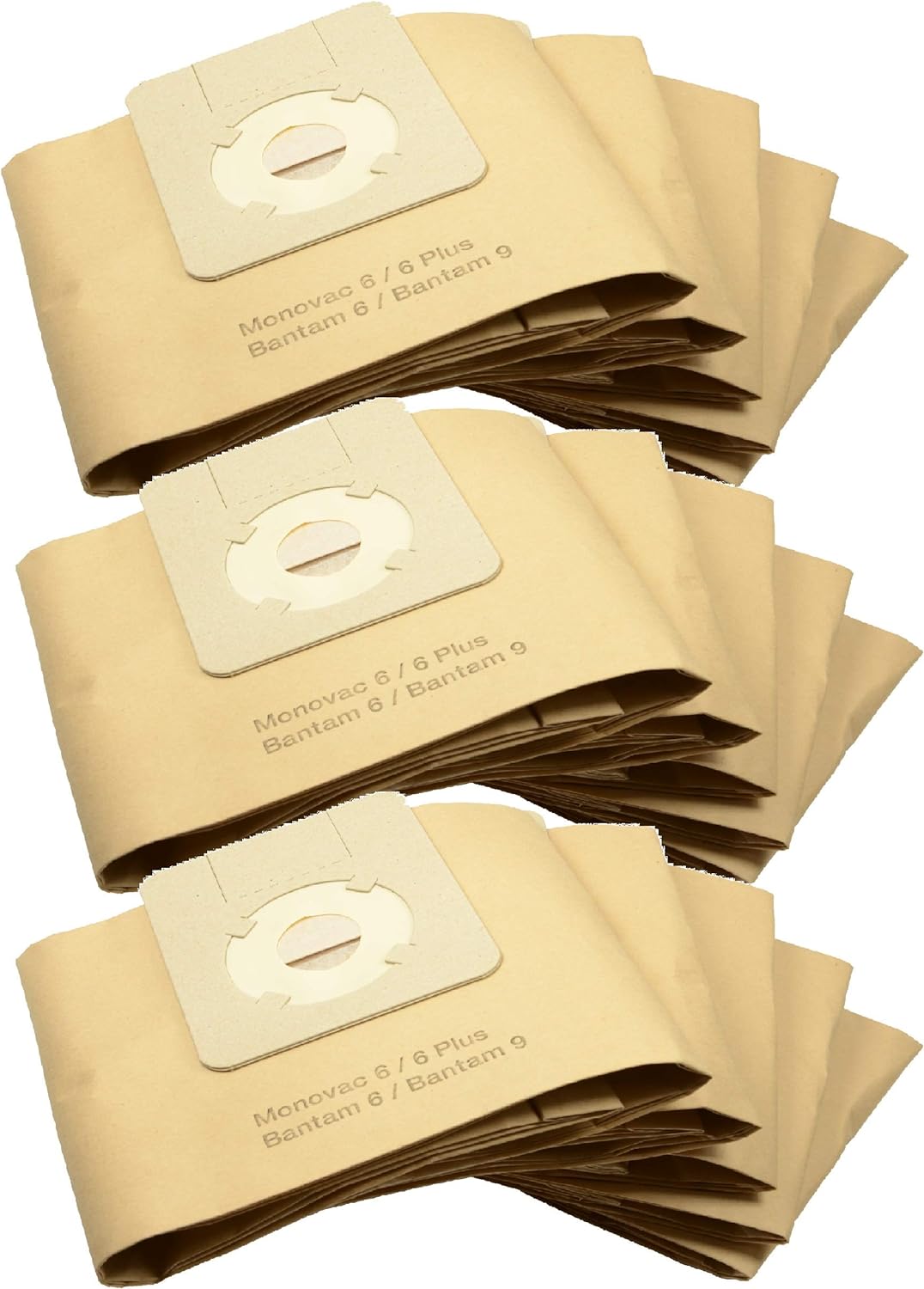 Wessper 20x Papier-Staubsaugerbeutel für Columbus 158, Ghibli Champion, Rio, Wetrok 42.510 Bantam 18