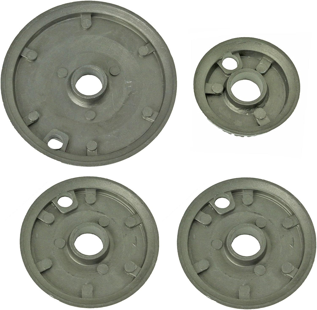 Spares2go Brennerkopf und Kappe für Zanussi-Gasherde (1 x Klein, 2 x Mittel, 1 x Gross)