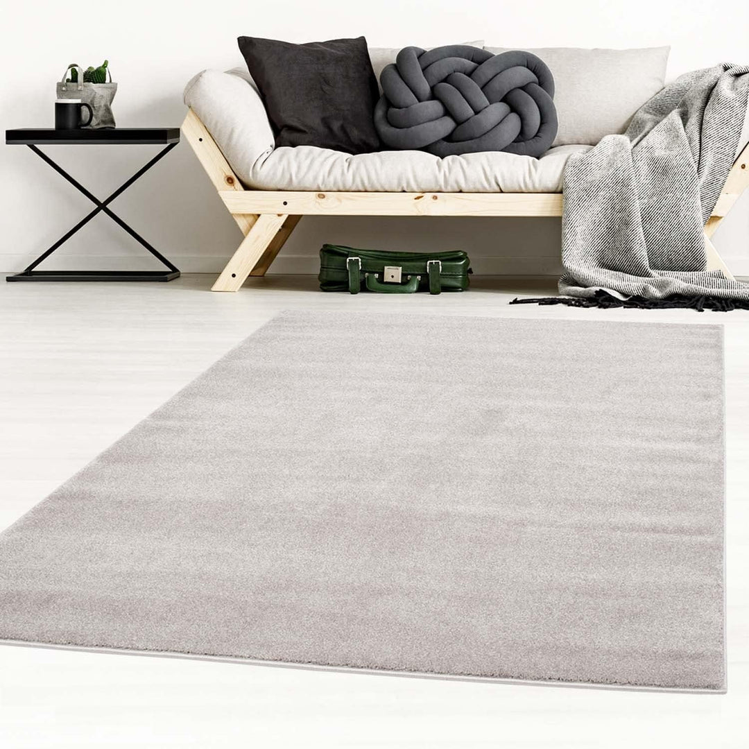 Taracarpet Kurzflor-Designer Uni Teppich extra weich fürs Wohnzimmer, Schlafzimmer, Esszimmer oder K