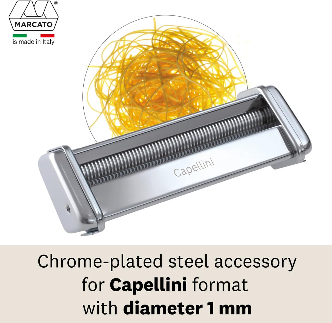 Marcato Zubehörteil für Atlas 150, Stahl, Silber, Capellini-23x20x16cm, Capellini