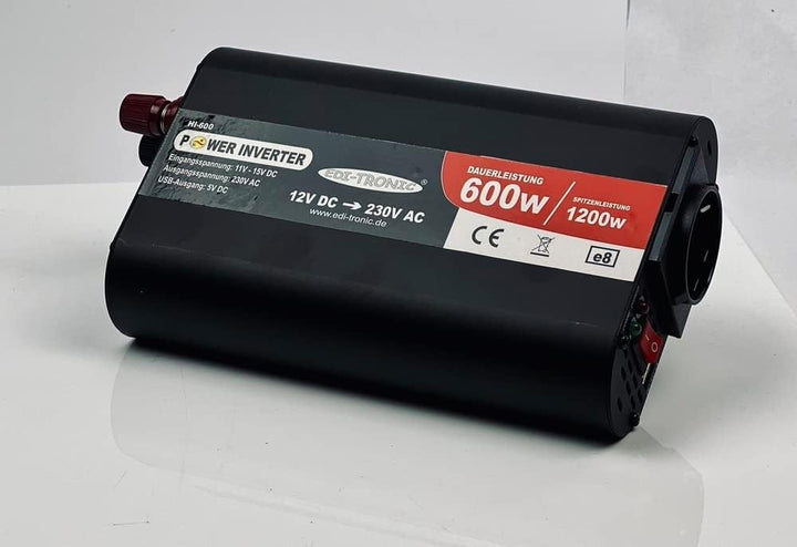 DC/AC Spannungswandler 12V auf 230V bis 600W / 1200W Inverter Wechselrichter USB