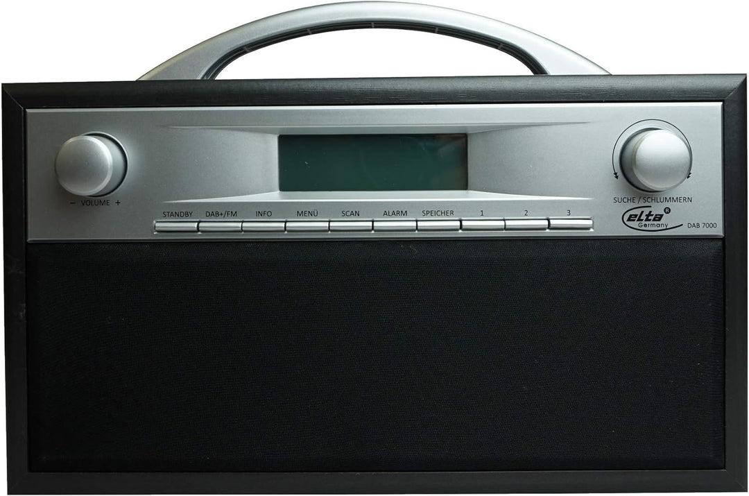 Elta DAB Radio Holzgehäuse Grau/Schwarz, Grau/Schwarz
