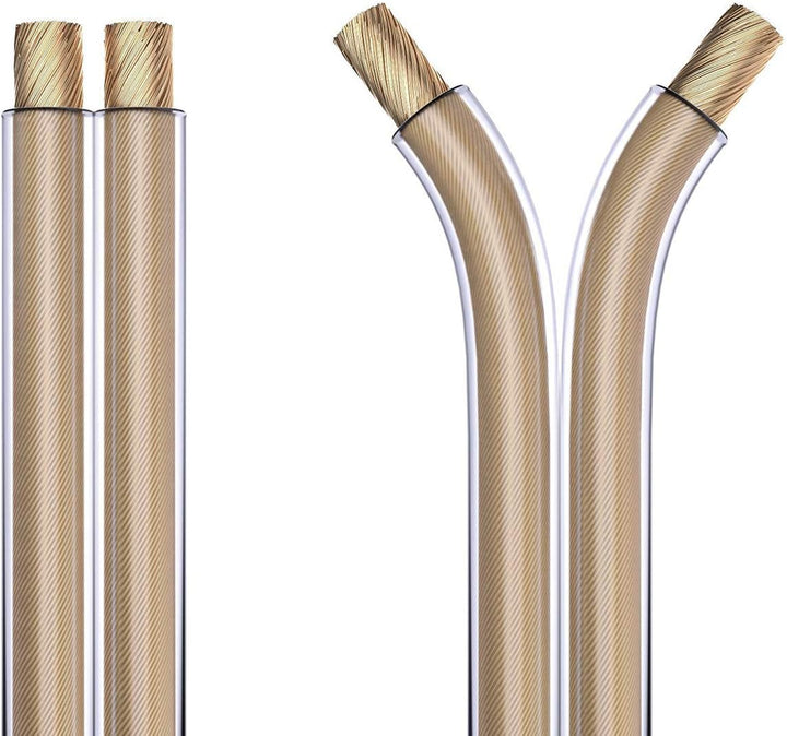 conecto Lautsprecherkabel OFC Professional UltraFlex 2x2,5mm² Kabel Querschnitt (99,9% OFC Vollkupfe